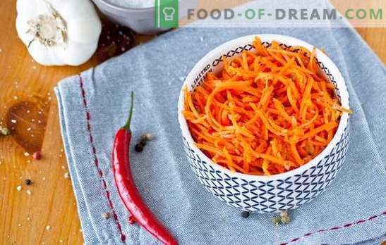 Ce condimente sunt necesare pentru morcovi coreeni și alte gustări savuroase