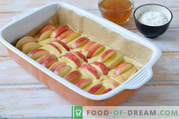 Plată de mere cu gem de lămâie, rețetă în cuptor