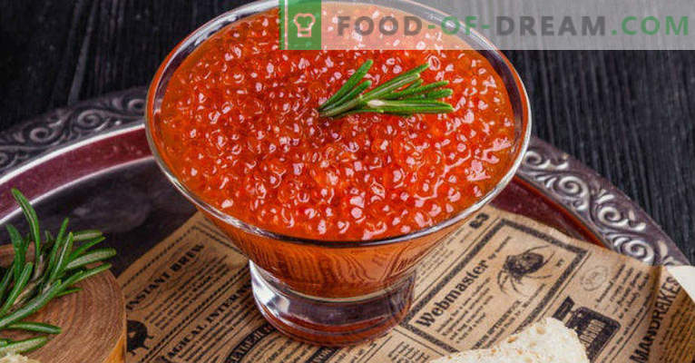 Cum să murăm caviarul roșu la domiciliu în mod corespunzător și gustos