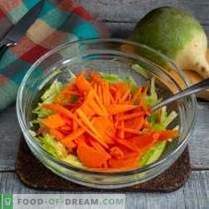 Salata folositoare de ridiche verde cu morcovi