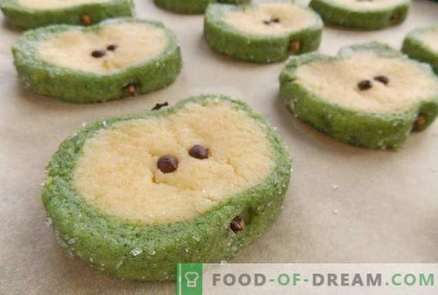 Cookie-urile de prăjitură de mere verde