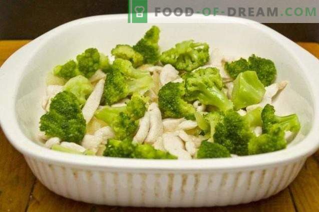Caserola cu broccoli și file de pui