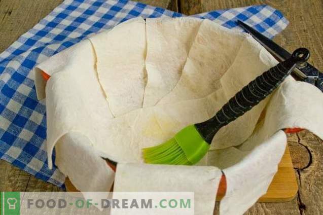 Shakh-pilaf în pita pâine - consumarea pentru vacanță