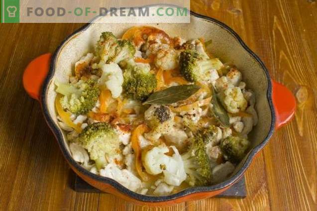 Tufă de broccoli cu pui