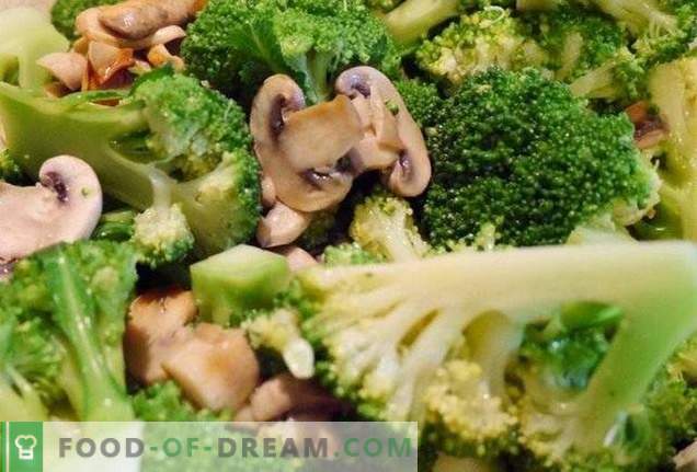 Broccoli cu ciuperci