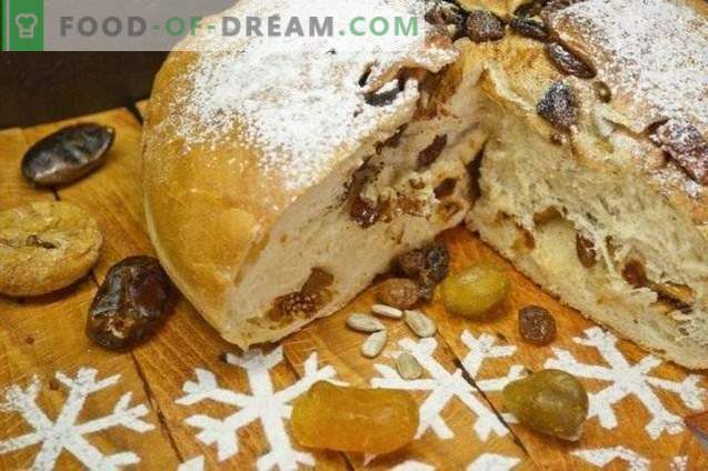 Pâine dulce de Craciun cu kumquat și smochine