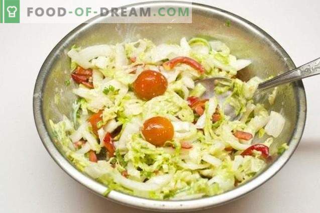 Salată de legume cu pansament de ceapă de lămâie