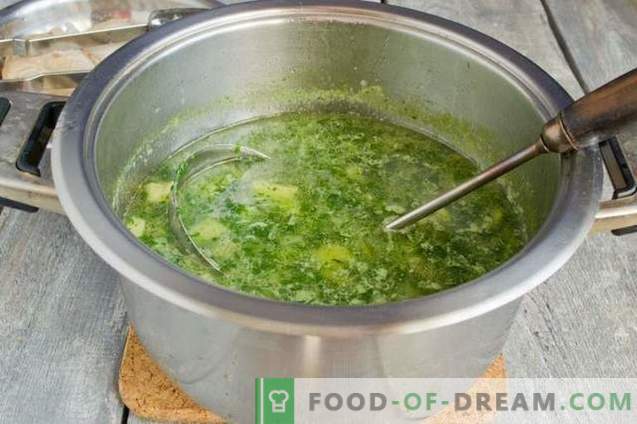 супа од зелен шпанец