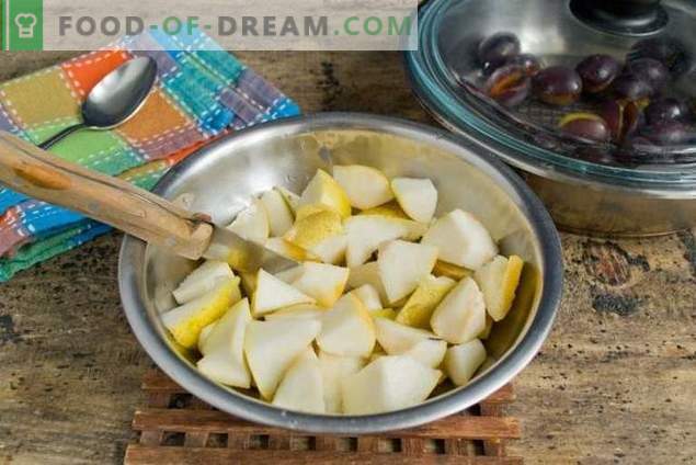 Pear and Plum Jam - cel mai ușor de pregătit