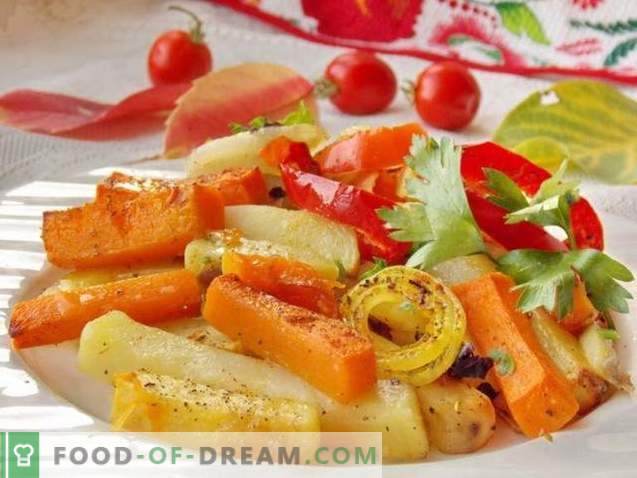 Cartofi cu cuptor cu dovleac și legume