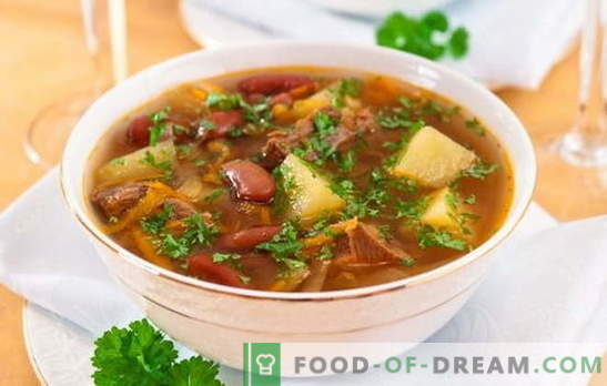 Supă cu fasole și carne: cum să gătești supa de fasole delicioasă? Rețete simple pentru supă cu fasole și carne
