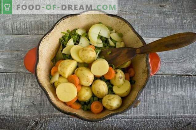 Supă de gulă de pui cu cartofi noi și ceapă verde