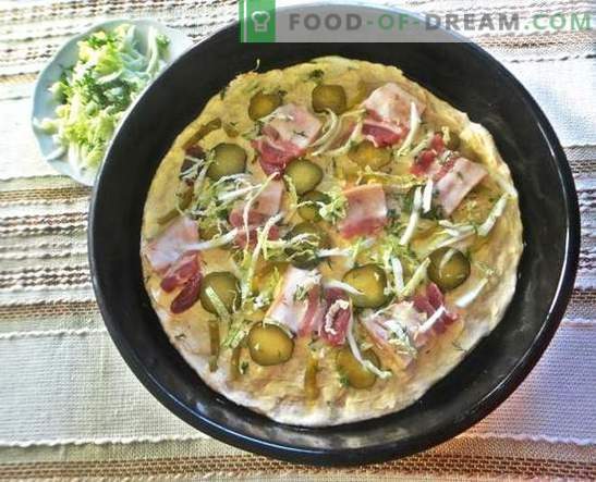 Pizza în cuptor: o rețetă cu fotografii. Aluatul italian, apetisant de umplutură - pizza de casă în cuptor: pas cu pas foto-rețetă
