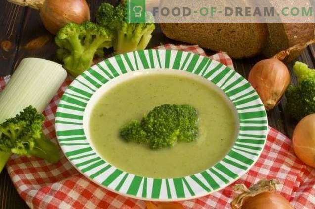Supă de broccoli de pui cu diete