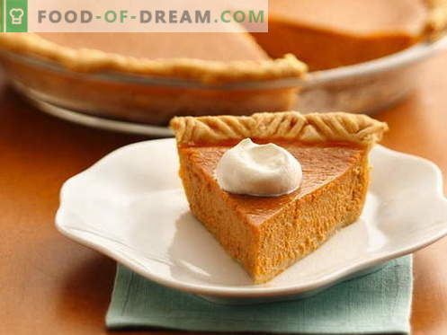 Pumpkin Pie - cele mai bune retete. Cum să gătești în mod corespunzător și gustos o plăcintă de dovleac.