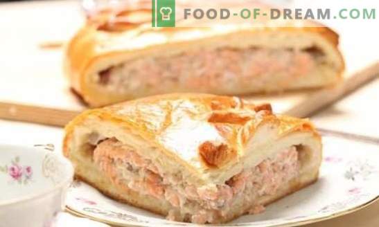 Tortul de pâine cu tort de pește este o soluție excelentă! Rețete pentru diferite plăcinte de pește de la patiserie cu cartofi, ouă, orez, brânză