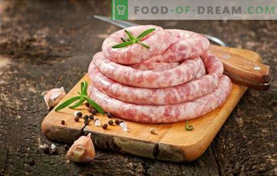 Cârnați de carne de porc și carne de vită de casă: calitate și economie. Produse de carne de porc și carne de vită de casă - delicioase!