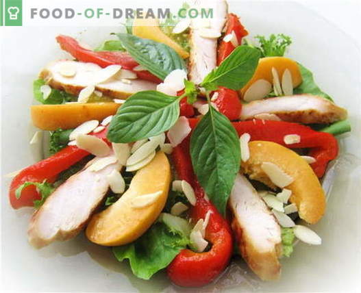 Salată de piper alb cu pui - cele mai bune rețete. Cum să gustați în mod corespunzător și să pregătiți o salată cu ardei și pui.