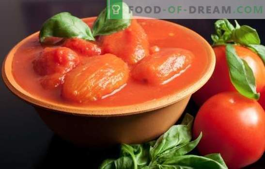 Tomate în suc propriu pentru iarna: ca turnat ca și devine de neegalat! Rețete de roșii în suc propriu pentru iarna