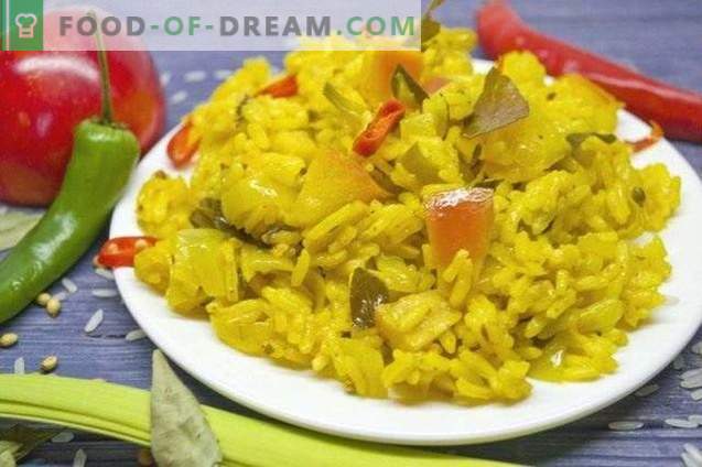 Orez vegetal curry cu mere