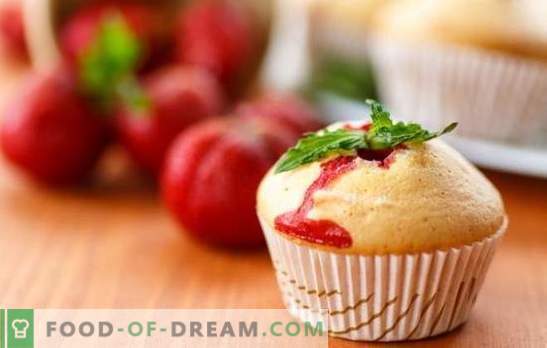 Cupcake de capsuni este o delicatesă delicioasă de fructe de pădure. Rețete de tort aromat cu căpșuni pentru ceaiul de vară plin de suflet