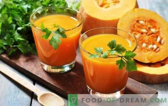 Suc de dovleac cu portocale pentru iarnă - o încărcătură de vitamine! Rețete pentru suc de dovleac cu portocale pentru o dispoziție însorită