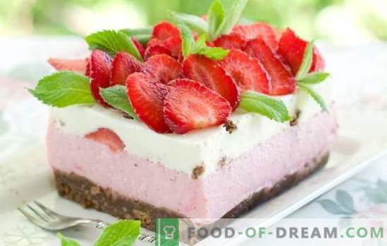 Deserturi cu căpșuni: rețete cu fotografii pentru o vară dulce. Variante de diferite deserturi cu căpșuni: prăjituri, creme, înghețată, marshmallows