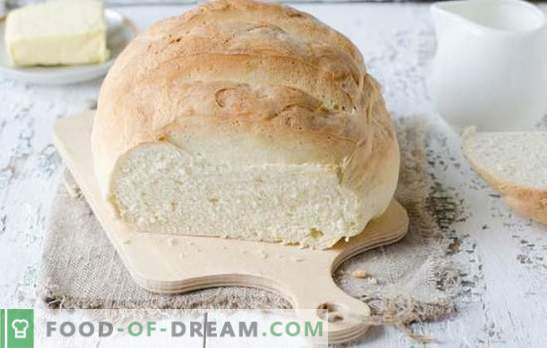 Pâine albă în cuptor - prăjituri delicioase de casă. Cele mai bune retete pentru pâine albă în cuptor pe apă, lapte, iaurt