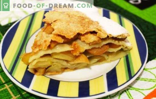 Placinta de mere cu pasta de puf este un delicios clasic de copt. Cele mai bune retete pentru plăcinte de mere de patiserie