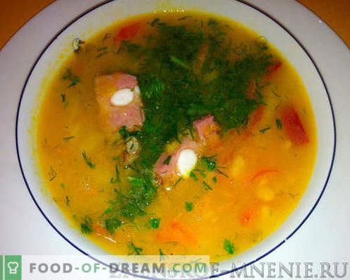 Supă de mazăre - Rețetă cu fotografii și descriere pas cu pas