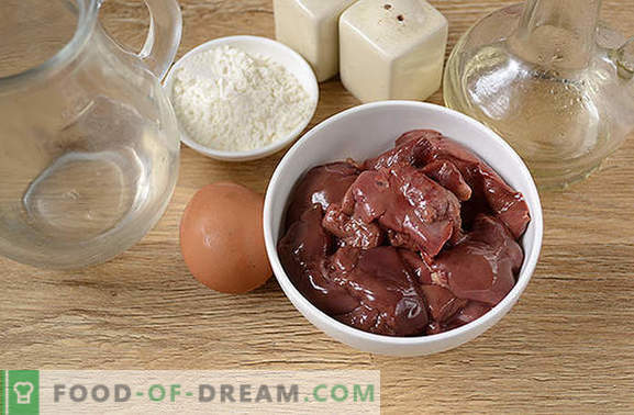 Hígado de pollo en masa: una receta nueva e inusual de autor. Cómo cocinar un delicioso hígado de pollo en masa: una receta fotográfica paso a paso