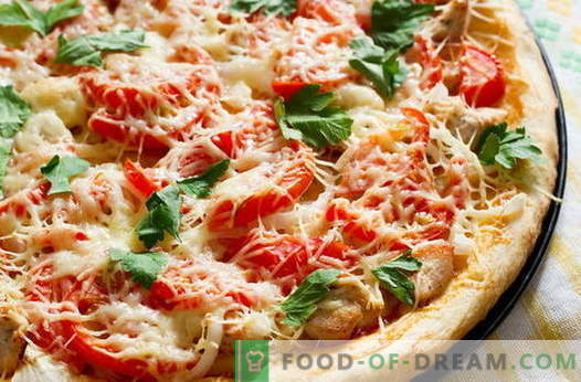 Pizza pui - cele mai bune retete. Cum să gătești în mod corect și gustos pizza cu pui.