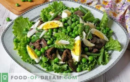 Salată delicioasă nutritivă cu ficat și fasole: rețete dovedite. Variante de salată cu ficat și fasole, cu și fără maioneză
