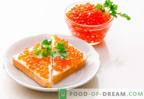 Sandvișurile cu caviar roșu sunt cele mai bune rețete. Cum să rapid și gustoase bucătari sandwich cu caviar roșu.