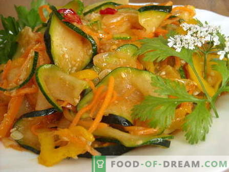 Zucchini în stil coreean - cele mai bune rețete. Cum să gătești în mod corect și gustos dovlecel în coreeană.