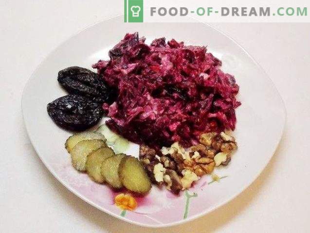 Salată de sfeclă roșie cu nucă de usturoi și Bordeaux