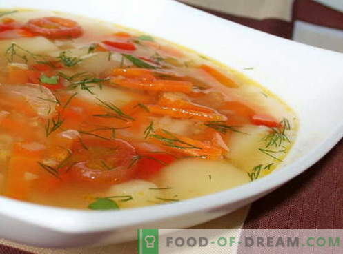 Supă de legume - cele mai bune rețete. Cum să gătești în mod corespunzător și gustos supa de legume.