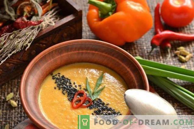 Supă de cremă vegetariană - Classics indiană