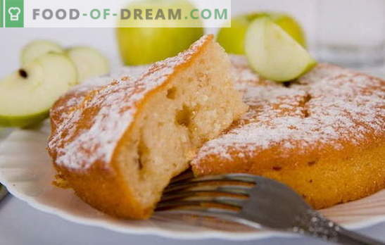 Mannik cu mere - un tort dintr-o copilarie fara griji! Rețetele Mannica cu mere: pe iaurt, smântână, lapte, apă, cu brânză