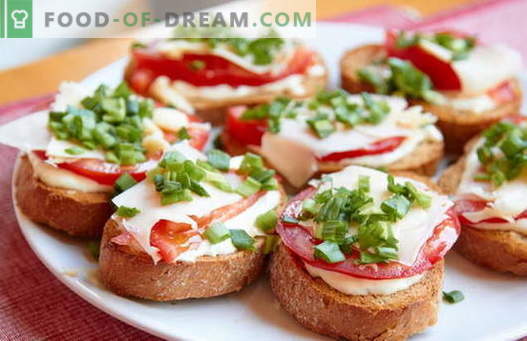 Sandwich-urile rapide și simple sunt cele mai bune rețete. Cum să gătești rapid și gustos sandvișuri simple în grabă.