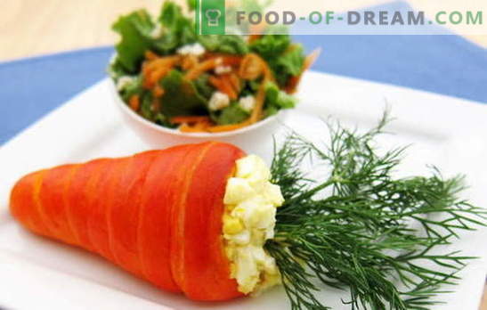 Salată din morcovi și ouă - o combinație de gust și beneficii. Cele mai bune rețete pentru morcovi și ouă: simple, originale și puff