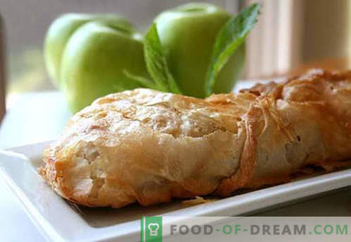 Apple strudel - cele mai bune retete. Cum să gătești strudel cu mere în mod corespunzător și gustos.