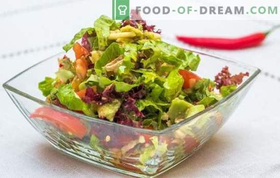 Salate rapide rapide: opțiuni delicioase. Rețete de salate rafinate și rapide - în grabă pentru sărbătorile și viața de zi cu zi