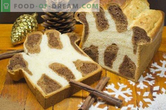 Leopard brioșă - pâine dulce pentru Crăciun