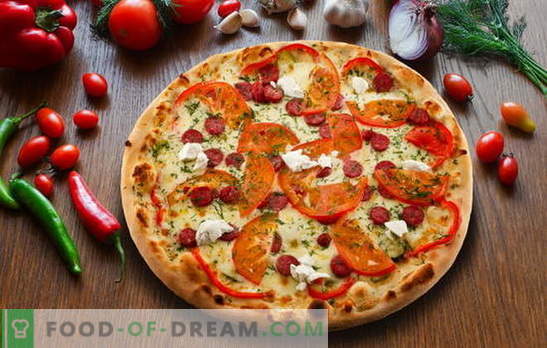 Pizza Pepperoni: variații de plăcintă delicioasă italiană. Cele mai bune retete de pizza pepperoni cu salam, mozzarella, rosii