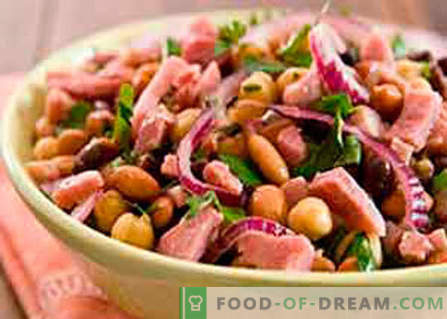Salată de fasole și șuncă - cele mai bune rețete. Cum să gătești corect și gustos o salată de fasole cu șuncă.