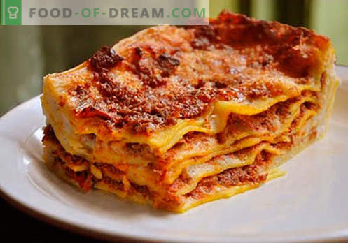 Lasagna în ghiveci - rețetele potrivite. Cum să gătesc rapid și gustos lasagna într-un aragaz lent.