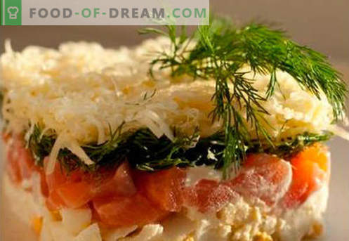 Salate cu salmon - retetele potrivite. Salata de gatit rapida si gustoasa cu somon.