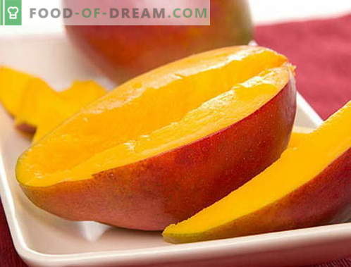 Mango - descriere, proprietăți utile, utilizare în gătit. Rețete cu mango.