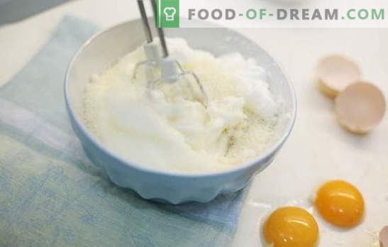Cum să bați albi pentru meringue, smântână și glazură. Secretele biciuirii corecte a proteinelor și a utilizării acestora